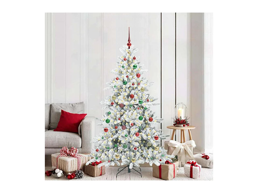 Árbol de Navidad artificial con ramas articuladas 180 cm PVC