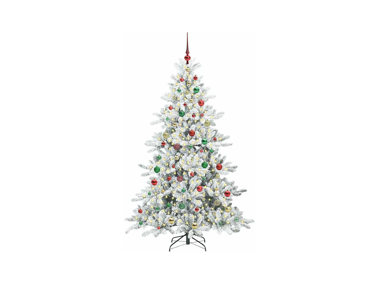 Árbol de Navidad artificial con ramas articuladas 180 cm PVC