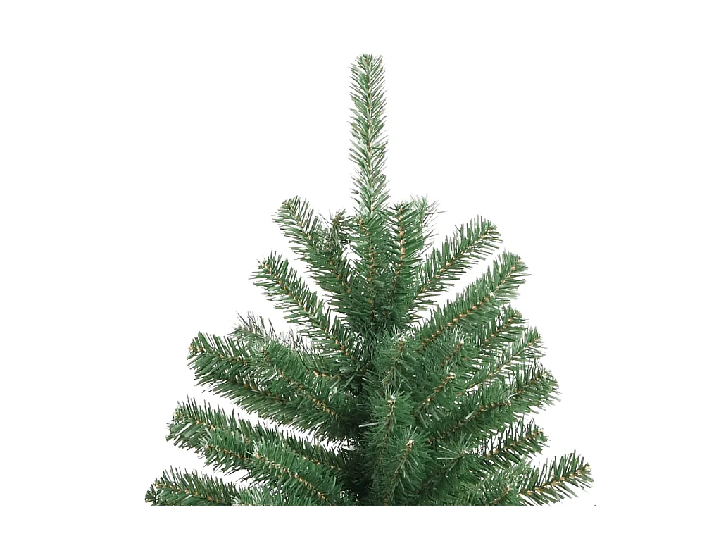 Sapin de Noël artificiel à charnières avec support vert 270 cm