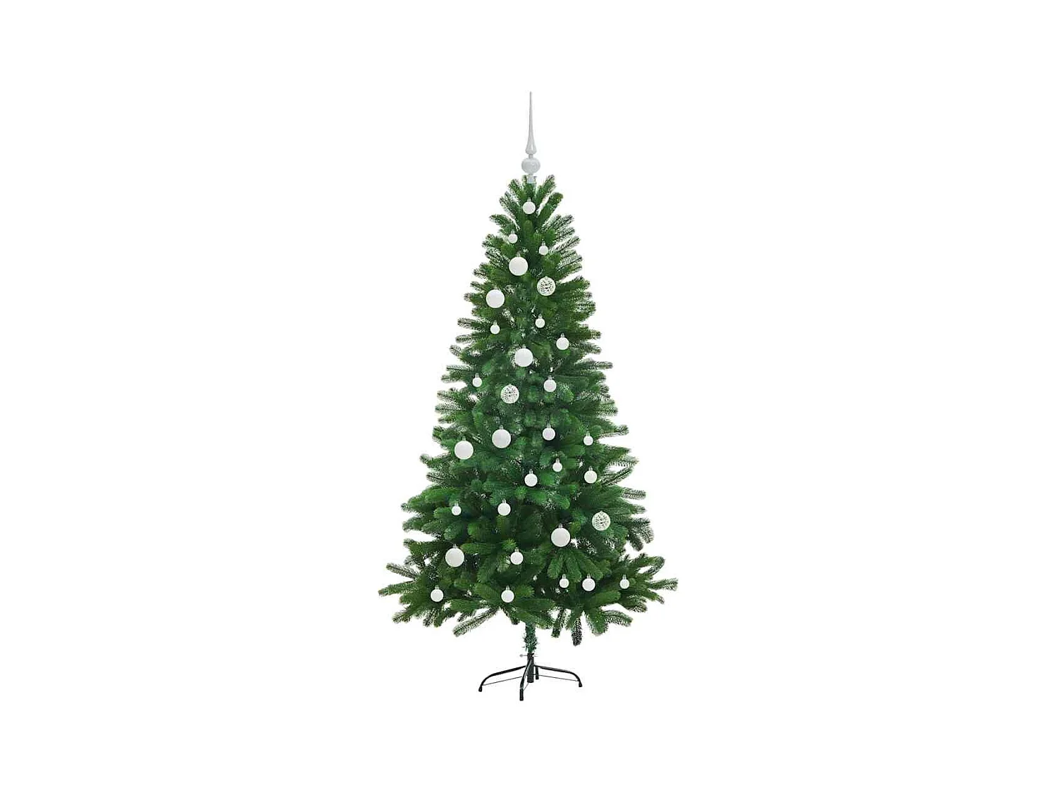 Sapin de Noël avec 150 LED avec support Vert 150 cm PE
