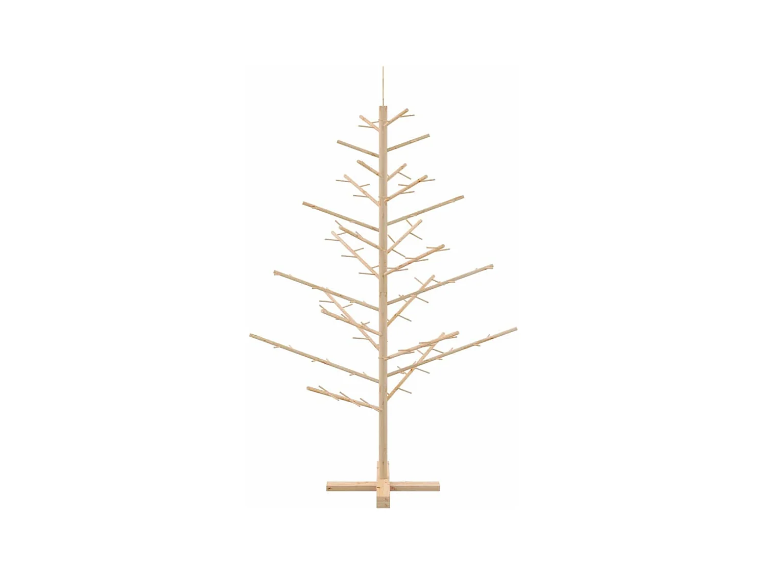 Arbre de Noël en bois Naturel 150 cm Bois massif en pin