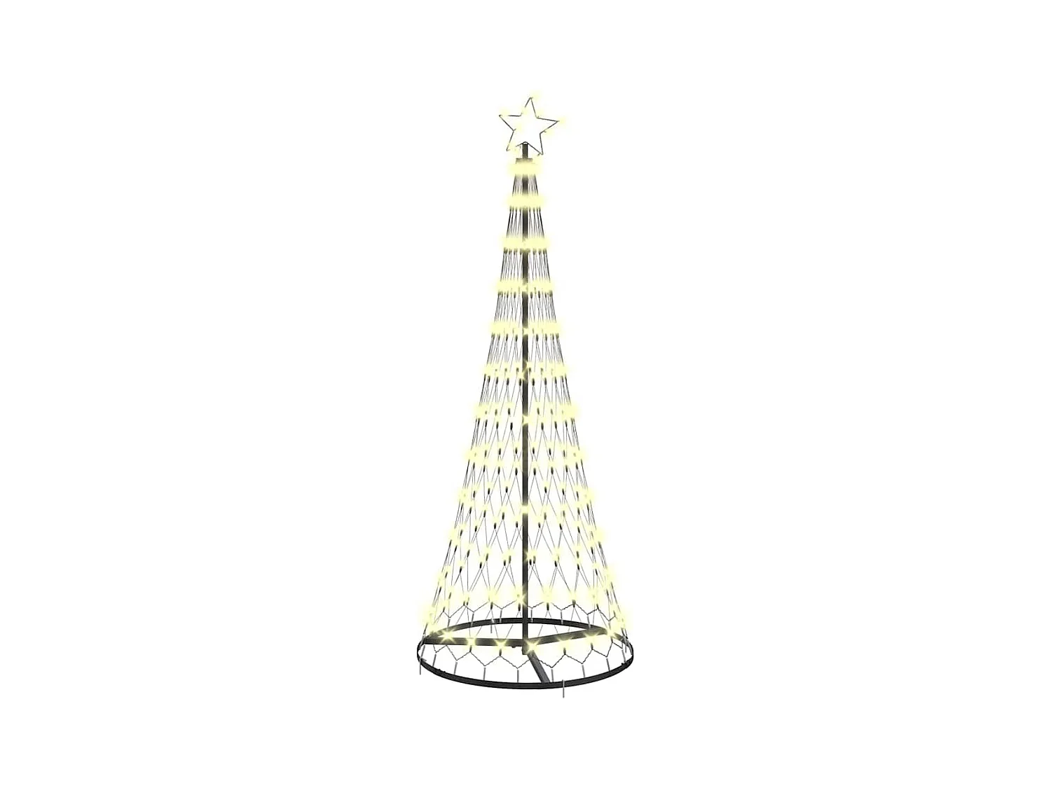 Arbre de Noël LED Blanc chaud 71 x 71 x 184,5 cm Métal