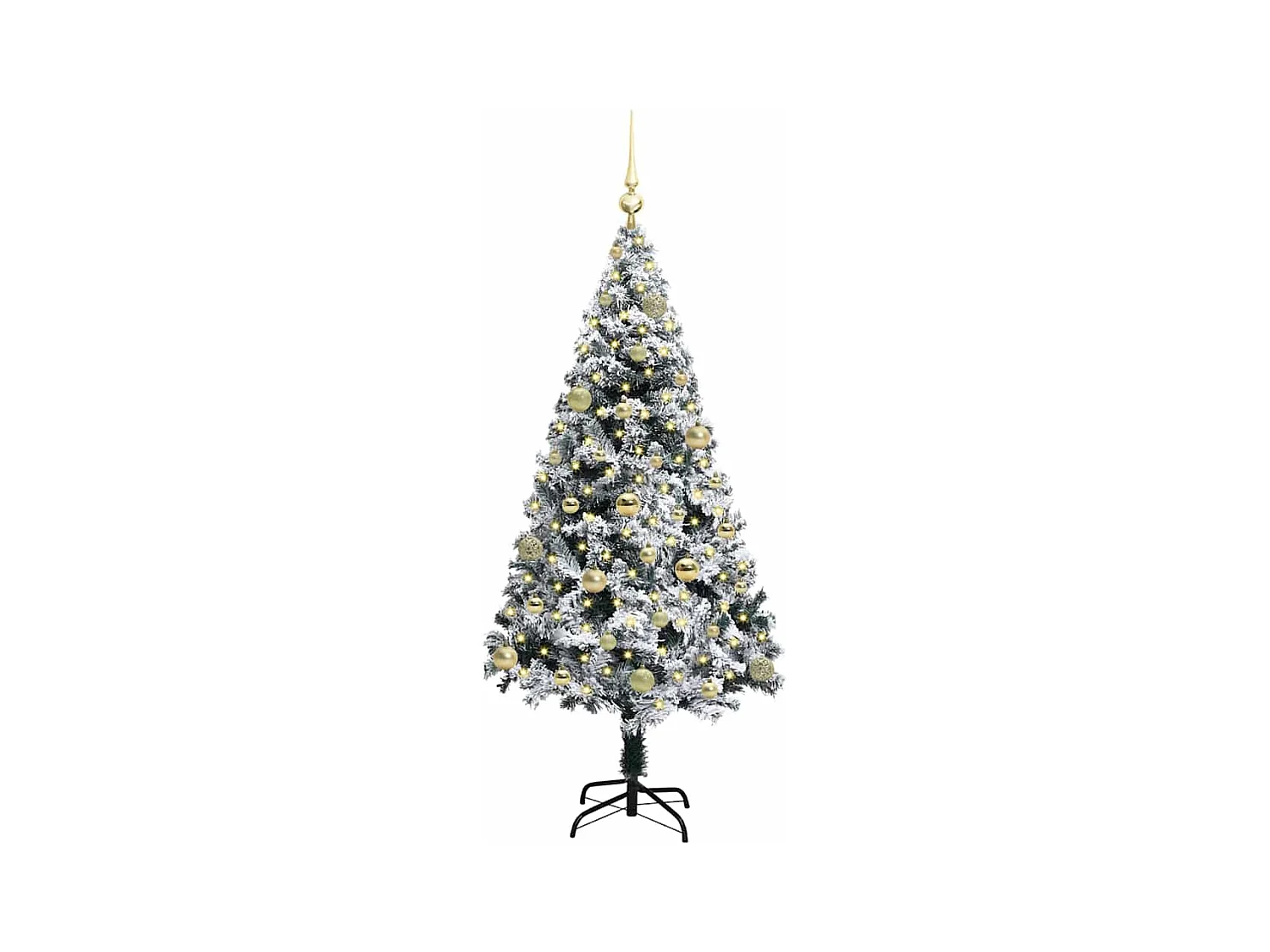 Sapin de Noël artificiel Vert 150 cm PVC, Acier et Plastique