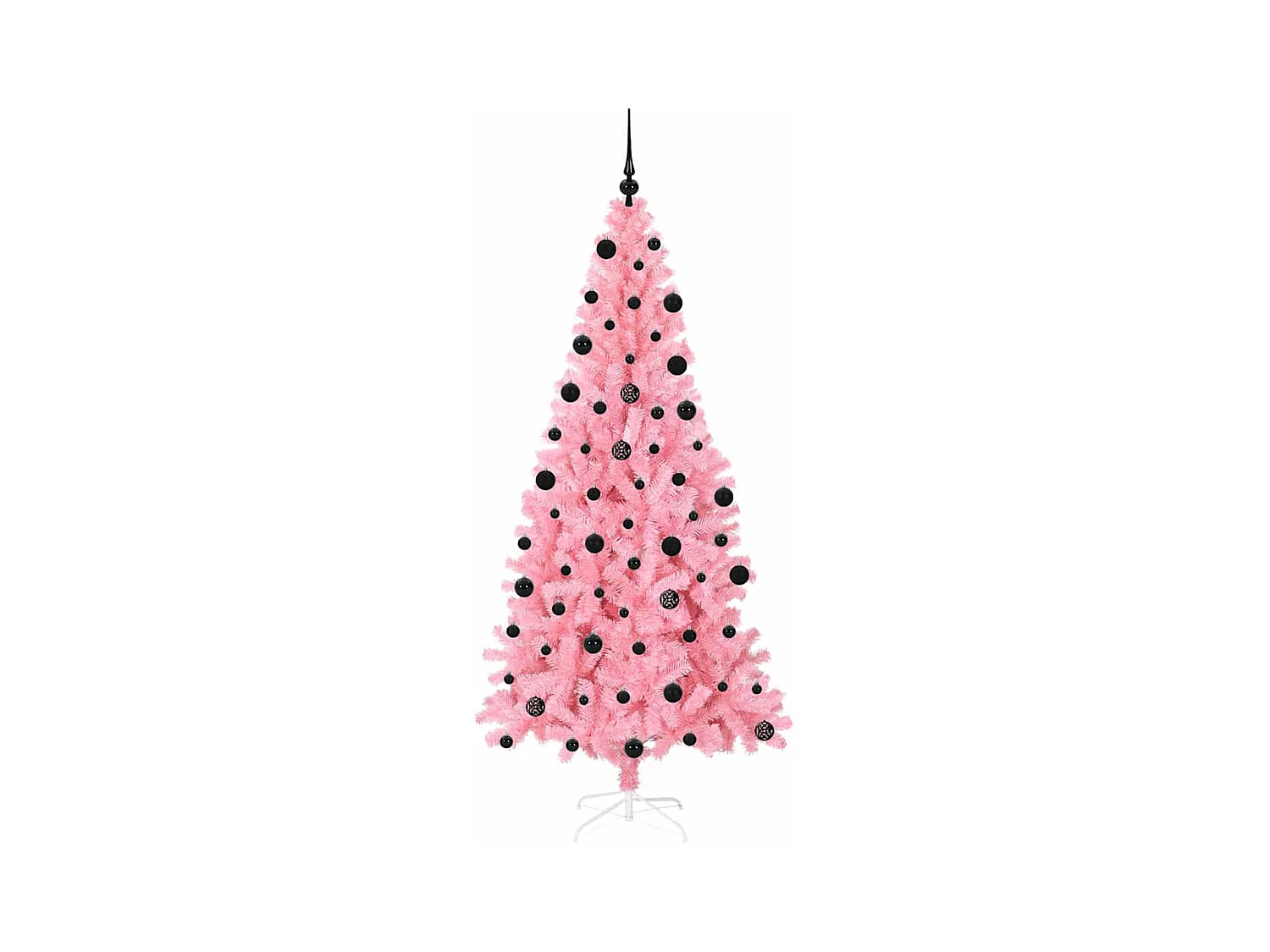 Árbol de Navidad con 300 LED con soporte Rosa 210 cm PVC