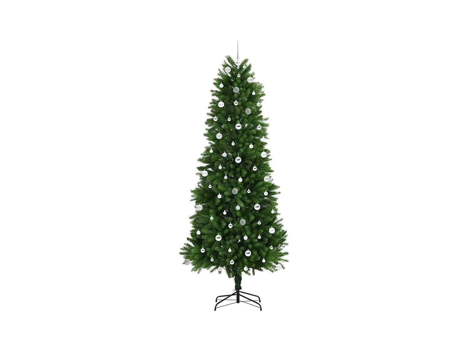 Sapin de Noël avec 300 LED avec support Vert 240 cm PE