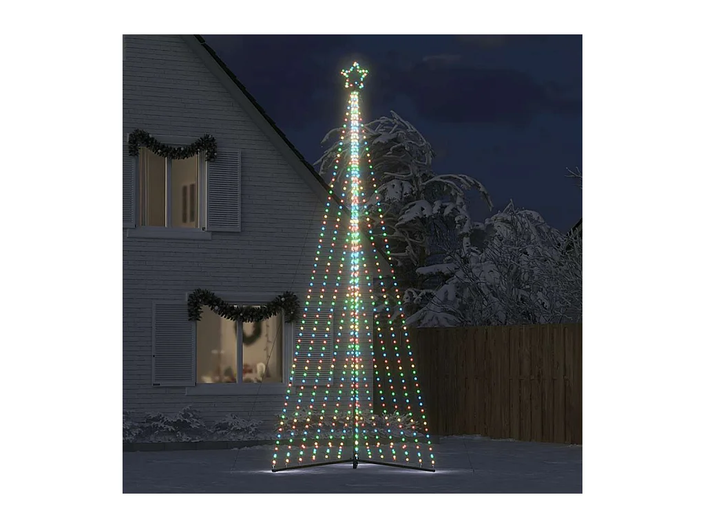 LED Árvore de Natal 789 LEDs Colorido 476 cm