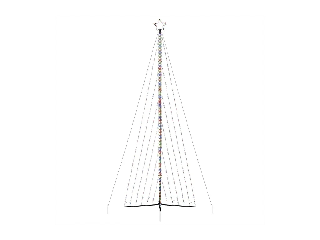 LED Árvore de Natal 789 LEDs Colorido 476 cm