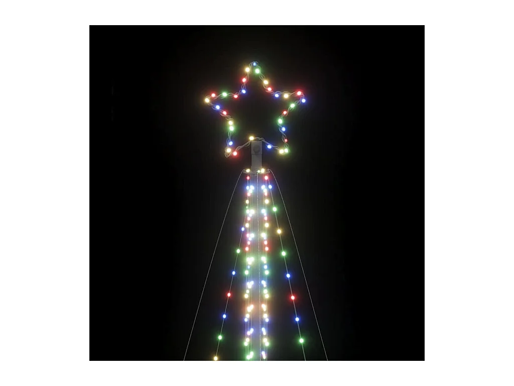 LED Árvore de Natal 789 LEDs Colorido 476 cm