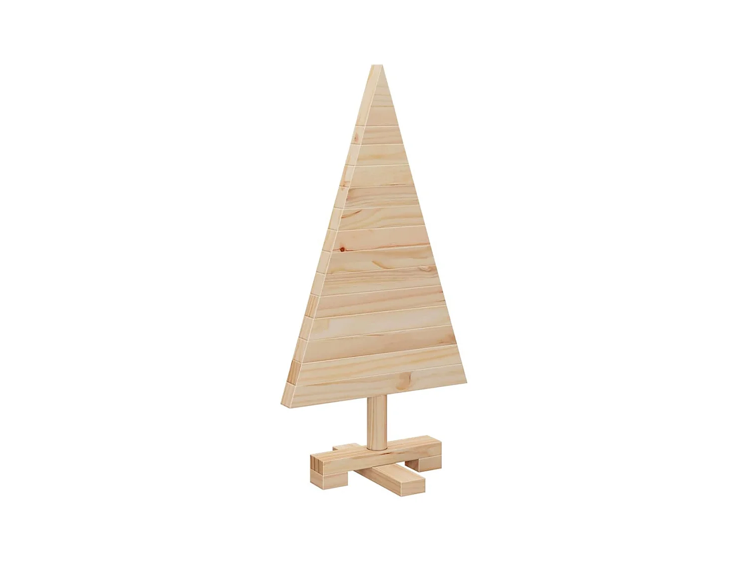 Arbres de Noël avec support Naturel 60 cm Bois massif en pin