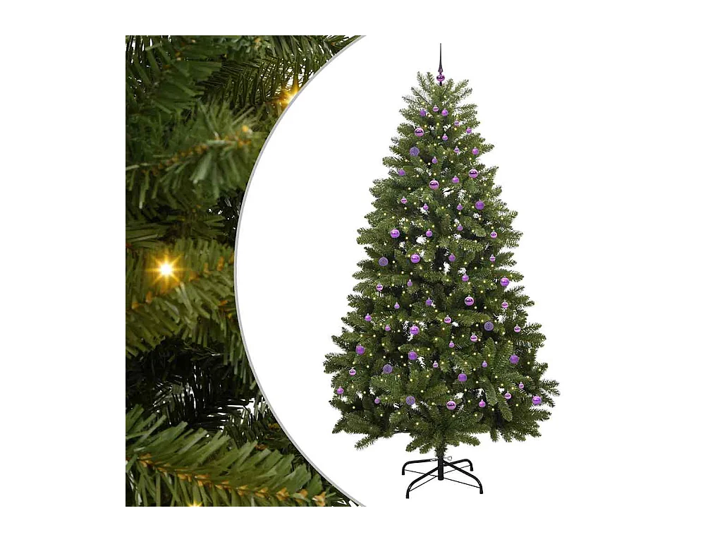 Kunstkerstboom Groen 270 cm PVC en Metalen