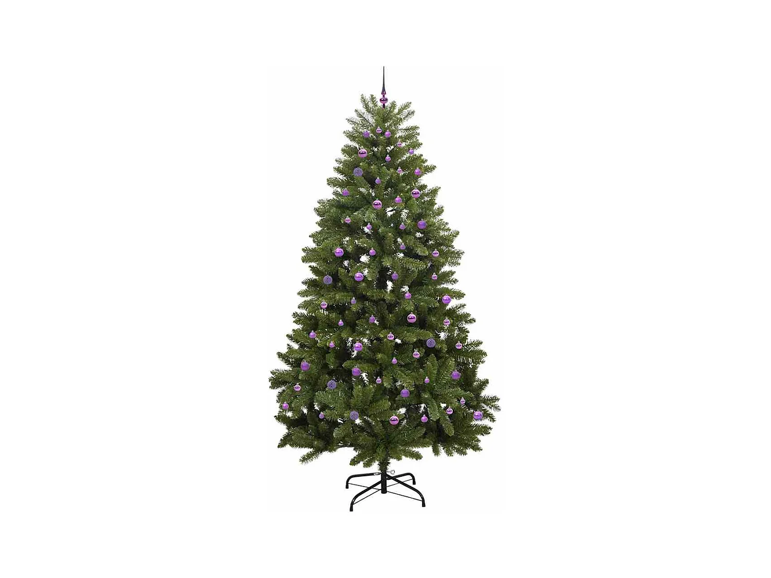 Kunstkerstboom Groen 270 cm PVC en Metalen