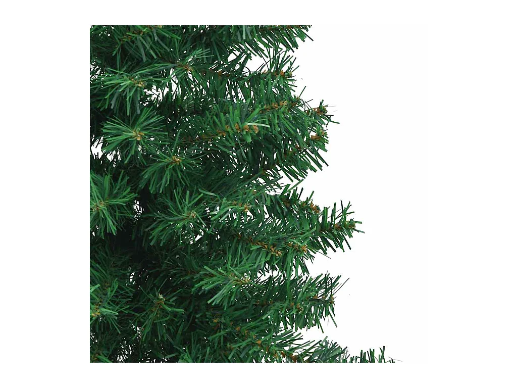 Arbre de Noël artificiel d'angle Vert 120 cm PVC et métal