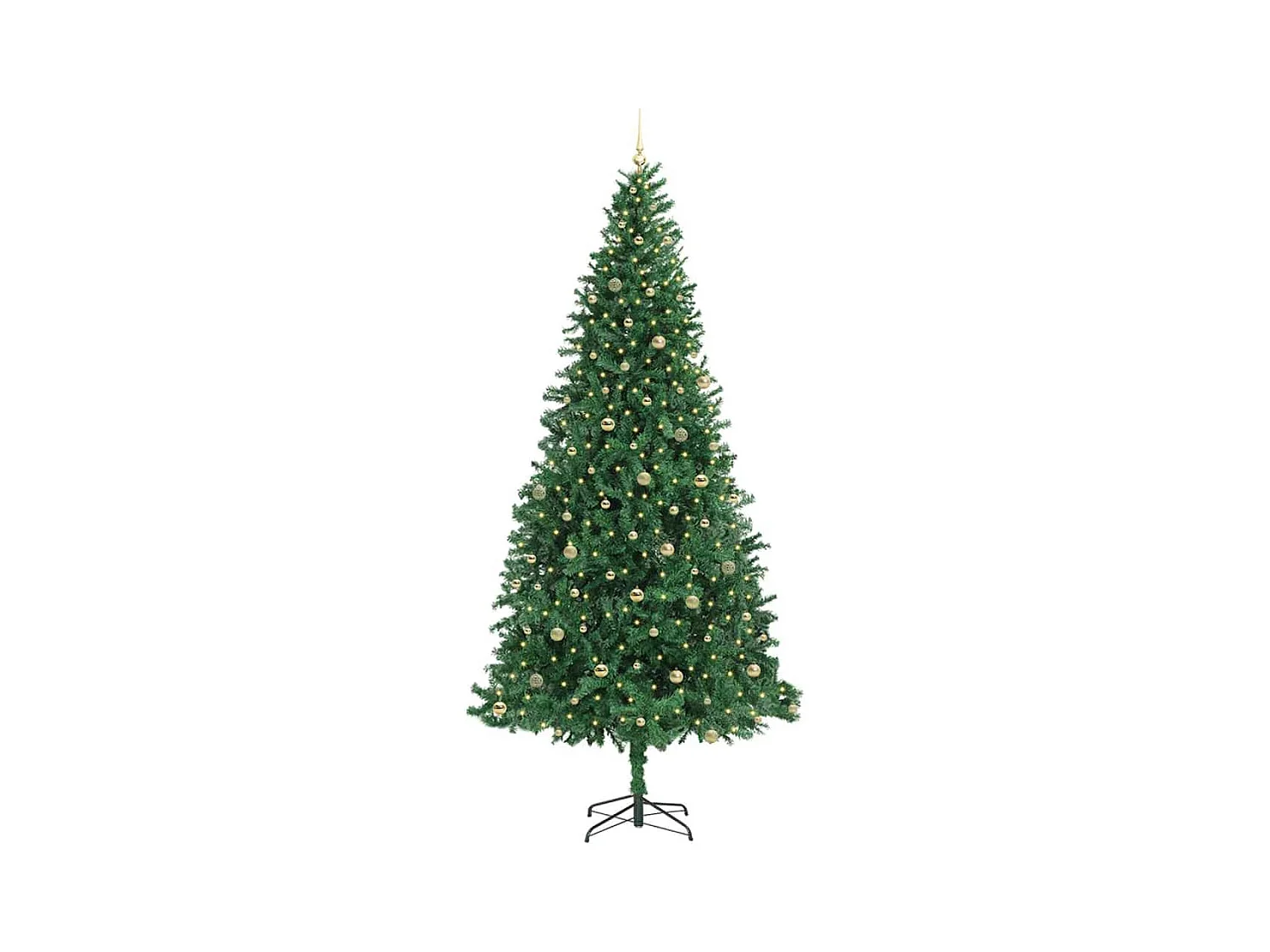Árbol de Navidad artificial Verde 300 cm PVC y Metal y Plástico