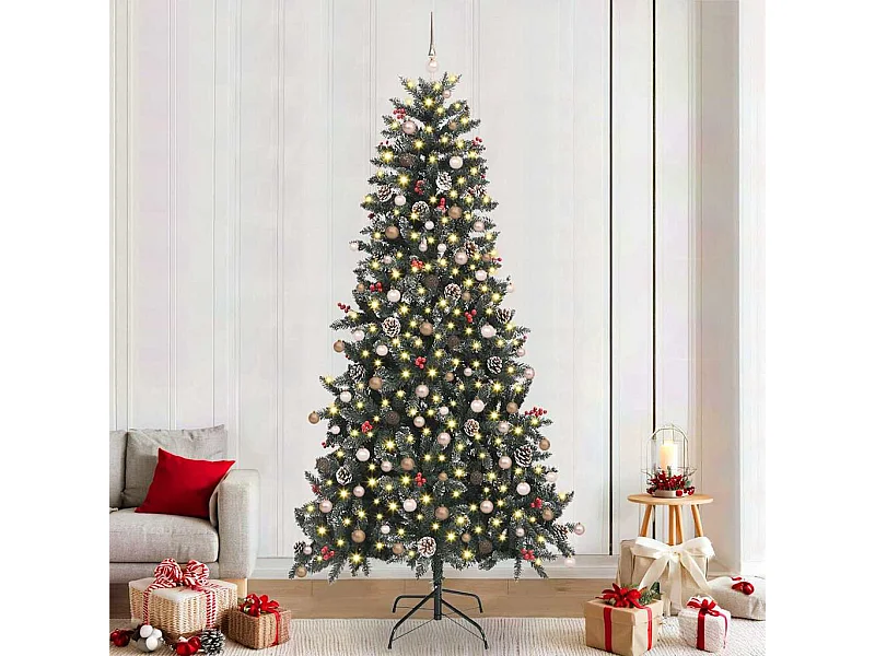 Sapin de Noël artificiel Vert 129,5 x 129,5 x 240 cm