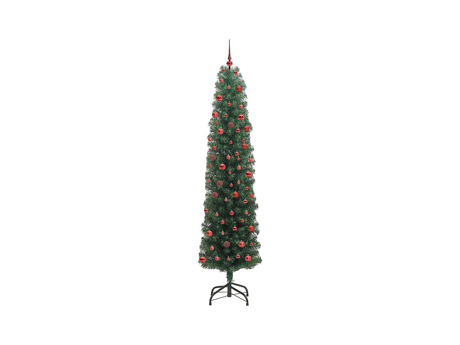 Árbol de Navidad artificial Verde 210 cm PVC, Acero y Plástico