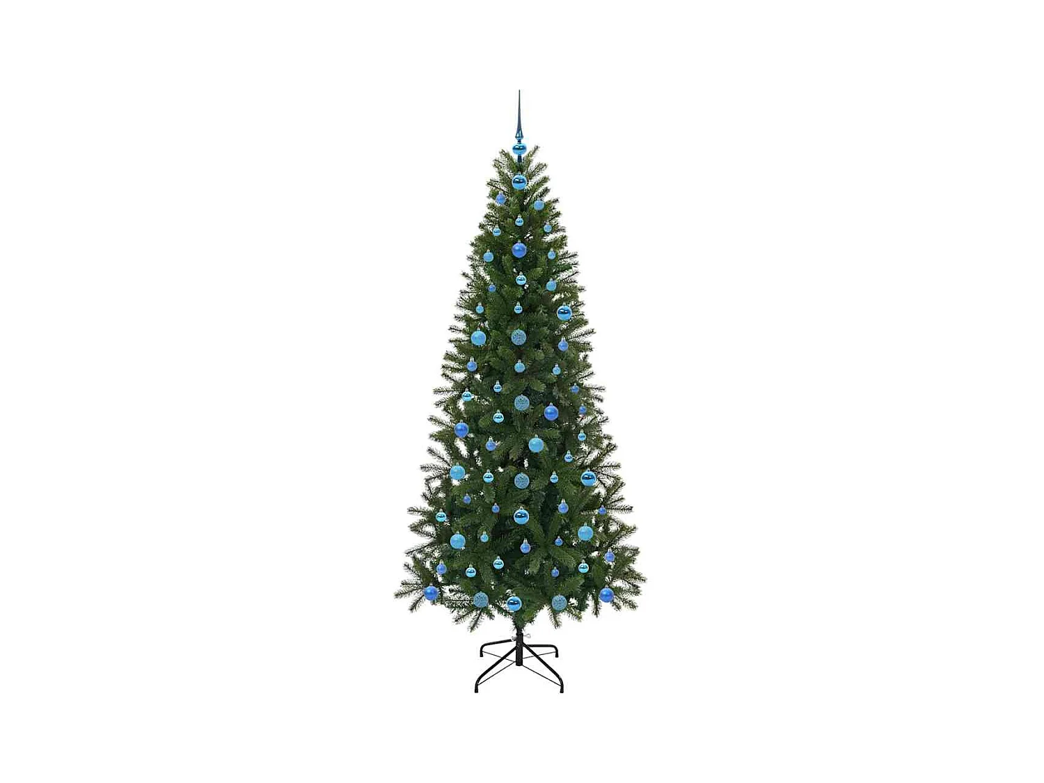 Sapin de Noël artificiel avec 300 LED Vert 210 cm PE et PVC