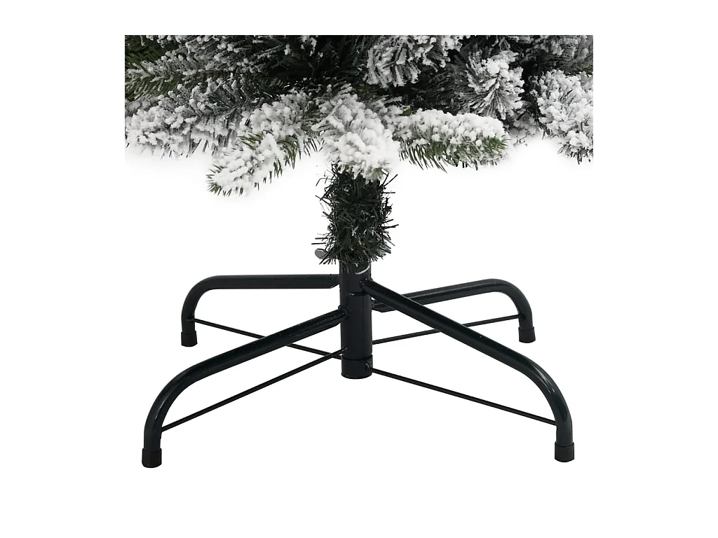 Sapin de Noël artificiel 300 LED et neige floquée 210 cm