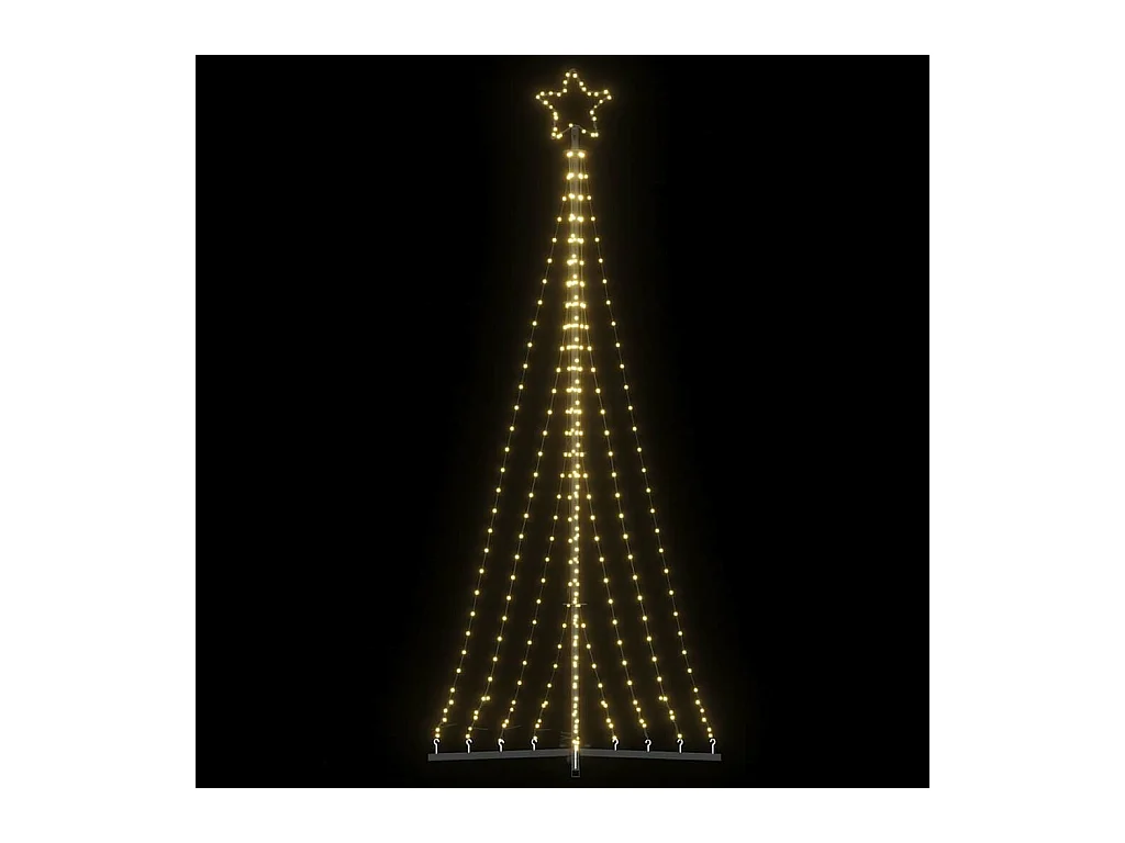 Sapin de Noël à LED 447 LED blanc chaud 249 cm