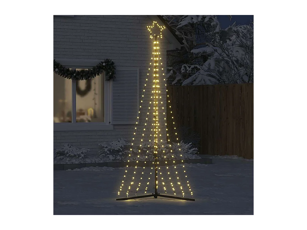 Sapin de Noël à LED 447 LED blanc chaud 249 cm