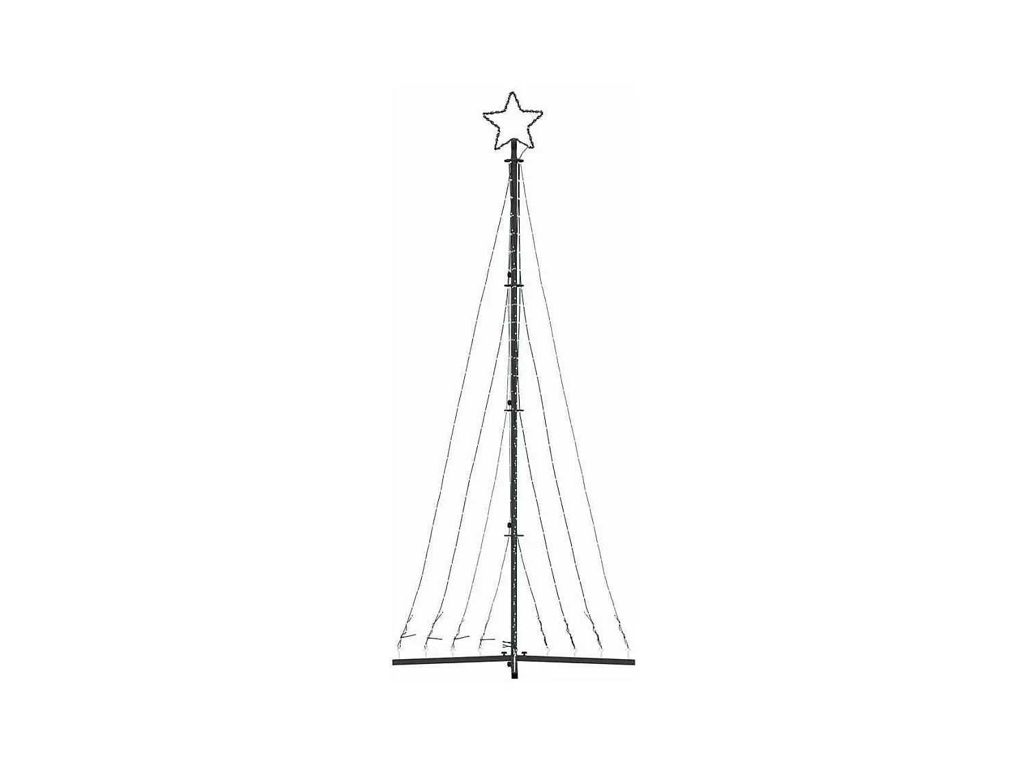 Sapin de Noël à LED 447 LED blanc chaud 249 cm