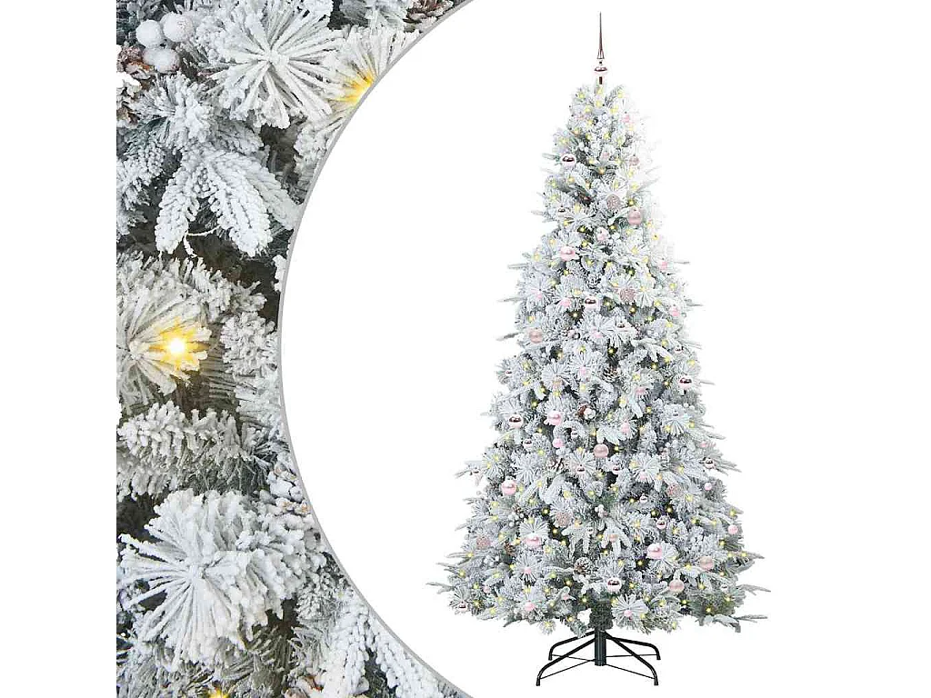 Árvore de Natal Articulada Artificial Verde 240 cm PE e PVC