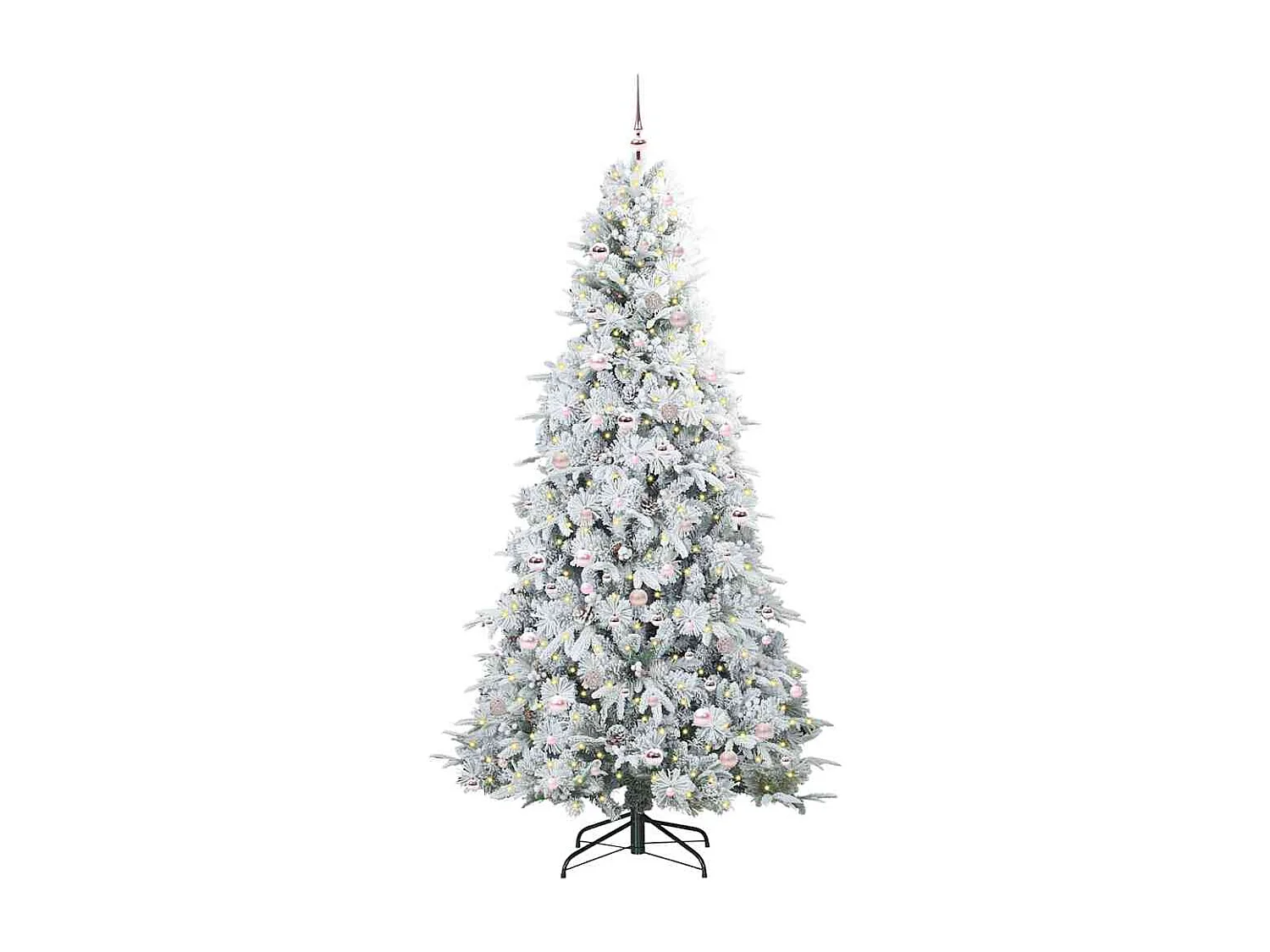 Árvore de Natal Articulada Artificial Verde 240 cm PE e PVC