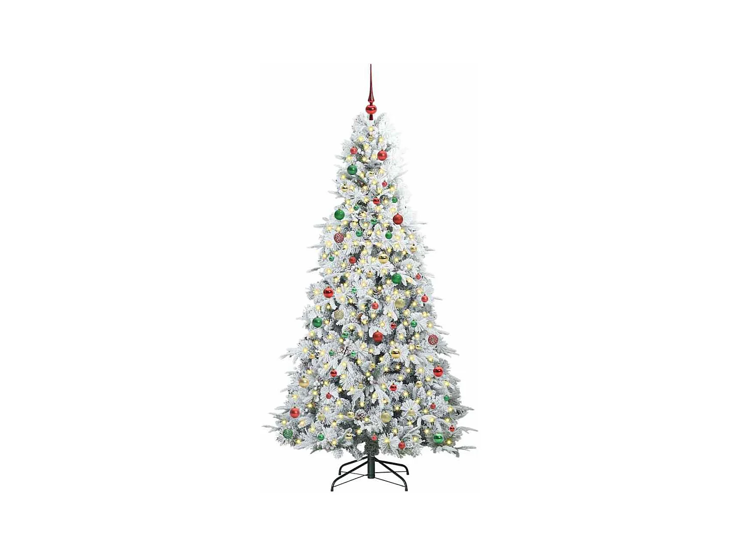 Árbol de Navidad artificial con ramas articuladas Verde 210 cm