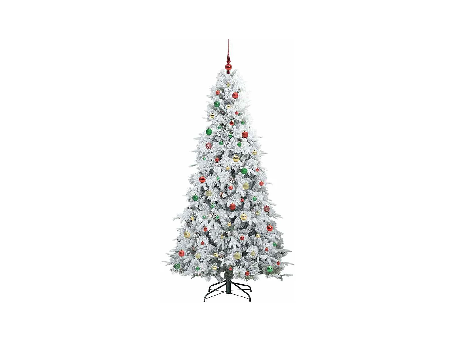 Árbol de Navidad artificial con ramas articuladas Verde 210 cm
