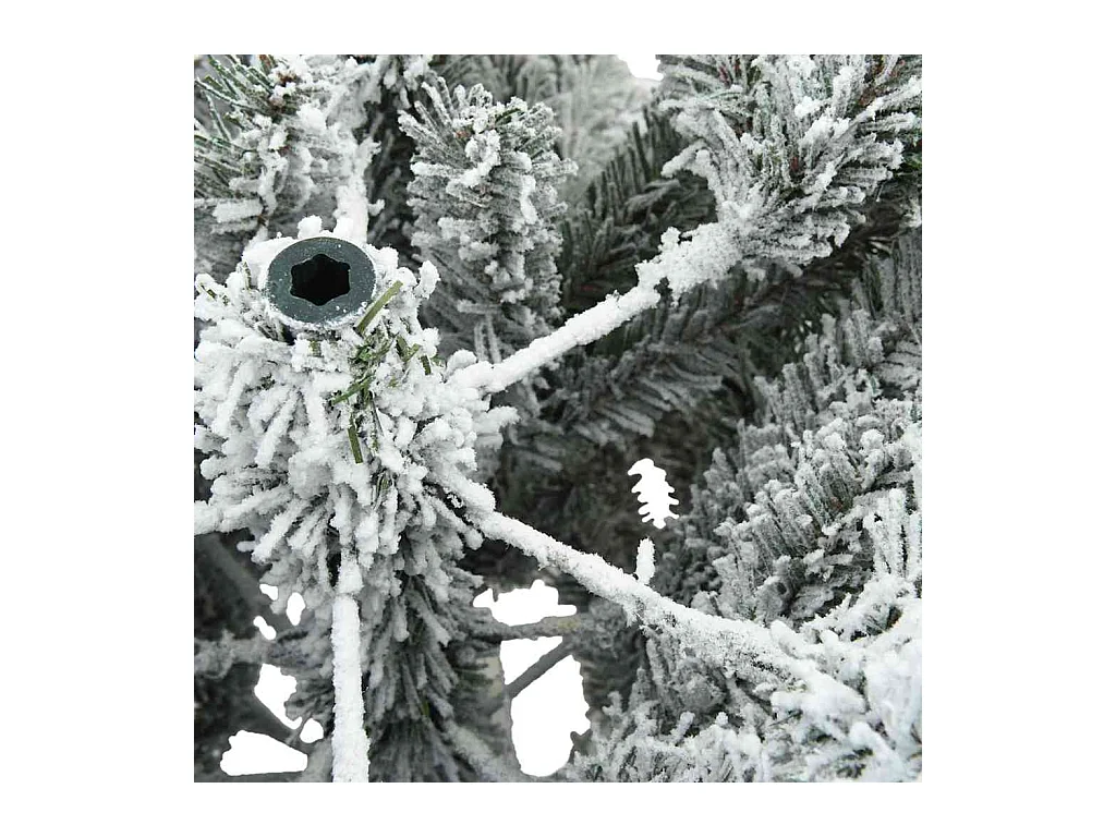 Arbre de Noël Artificiel Moderne à Charnières Flocké avec Neige