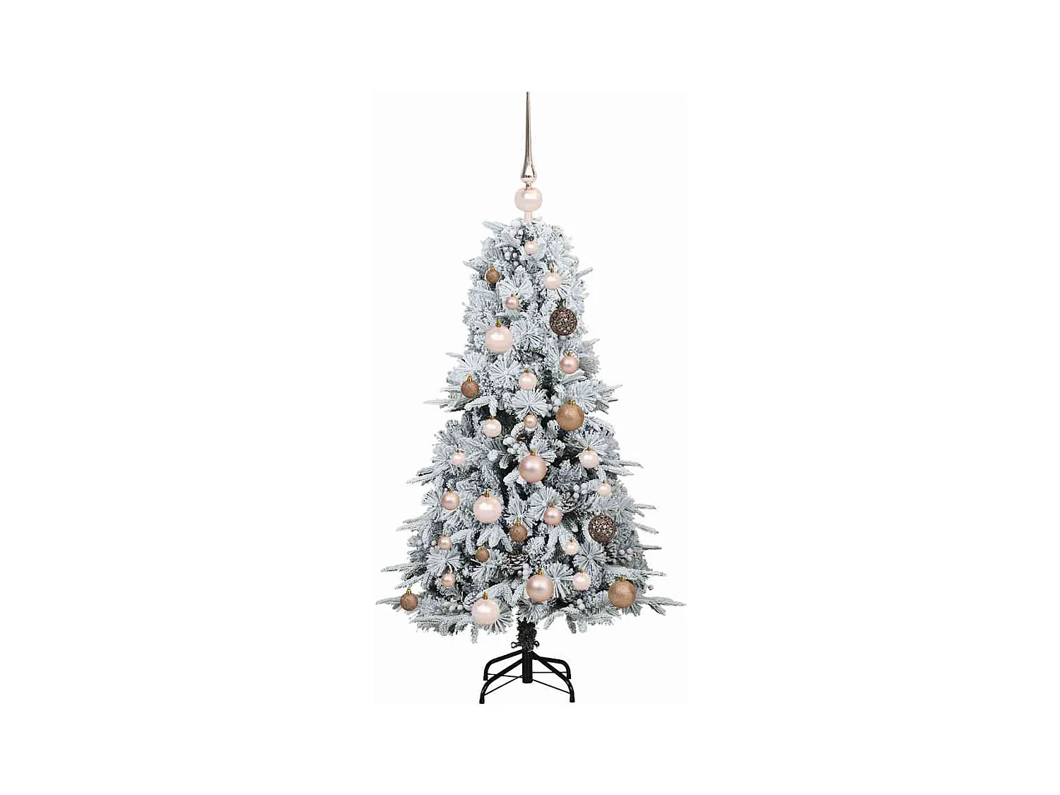 Kunstmatige Hinged Kerstboom met 150 LED Groen 120 cm PE en PVC