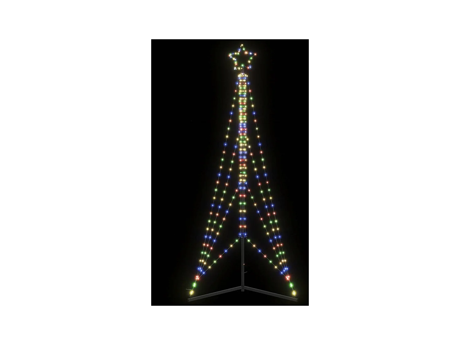 Árbol de Navidad LED 483 LEDs de colores 240 cm