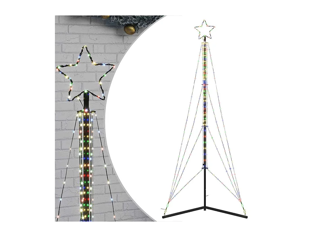 Árbol de Navidad LED 483 LEDs de colores 240 cm