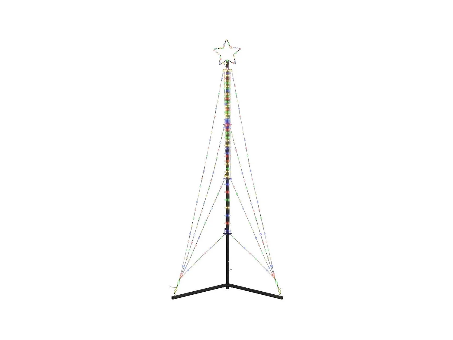 Árbol de Navidad LED 483 LEDs de colores 240 cm