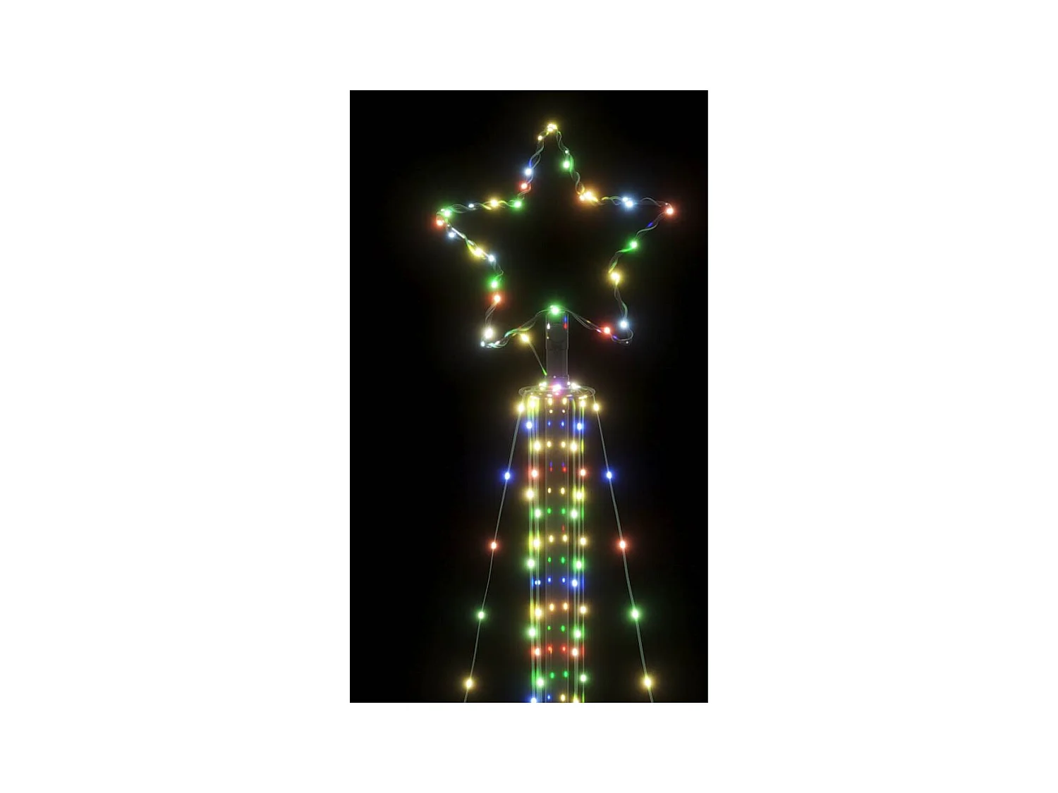 Árbol de Navidad LED 483 LEDs de colores 240 cm