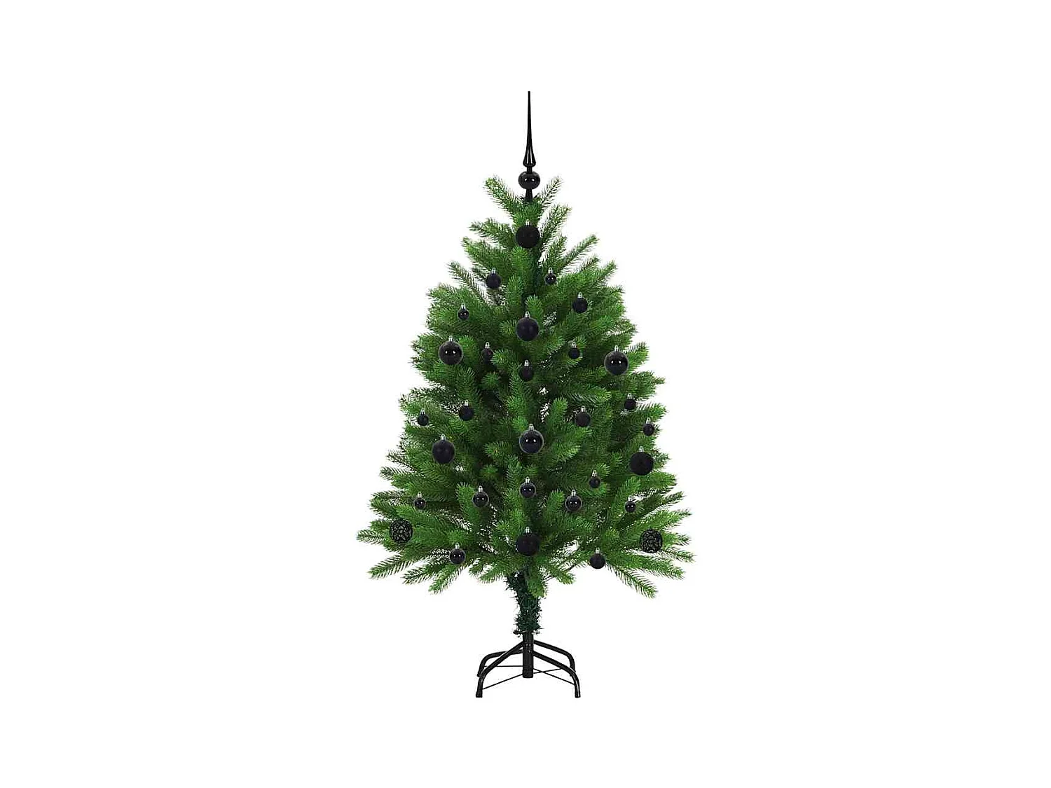 Sapin de Noël avec 150 LED avec support Vert 120 cm PE