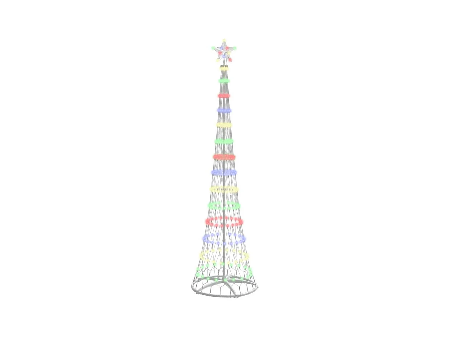 Arbre de Noël LED Multicolore 70 x 70 x 250 cm Métal