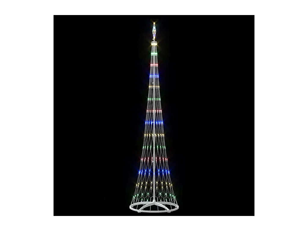 Arbre de Noël LED Multicolore 70 x 70 x 250 cm Métal