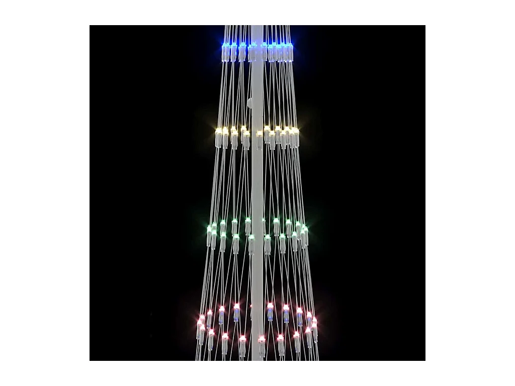 Arbre de Noël LED Multicolore 70 x 70 x 250 cm Métal