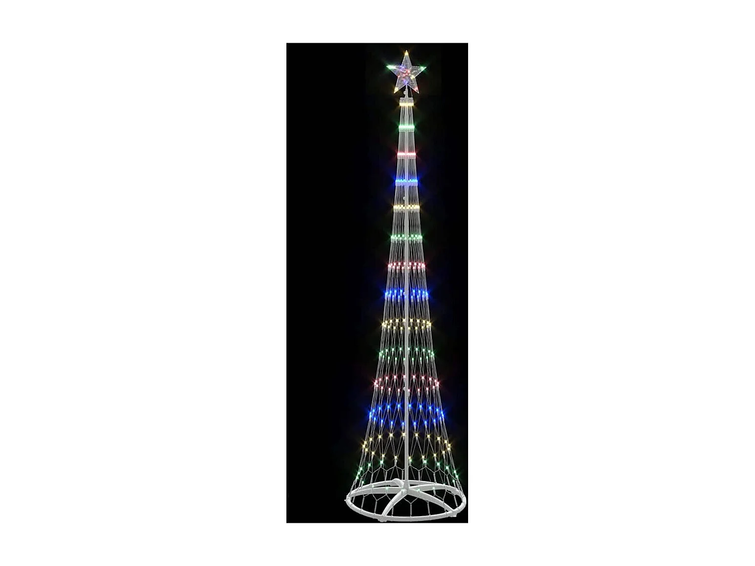 Arbre de Noël LED Multicolore 70 x 70 x 250 cm Métal