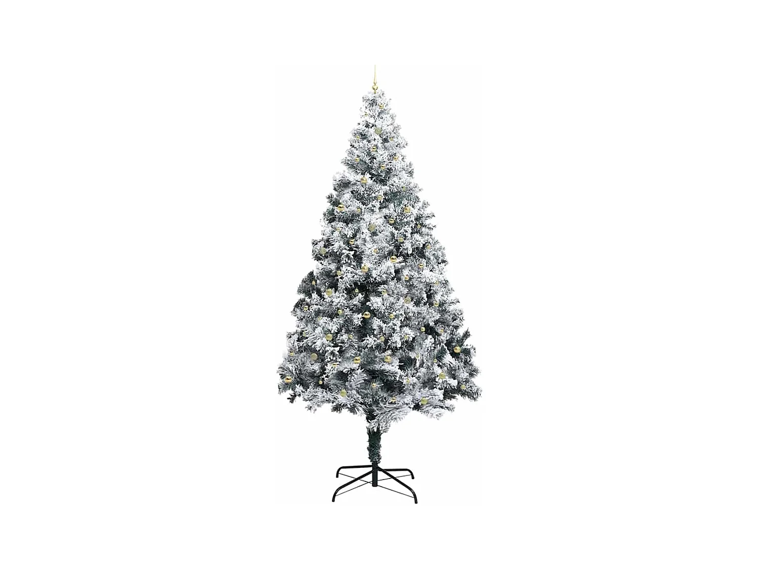Kunst Kerstboom met Verlichting en Ballenset Groen 400 cm PVC