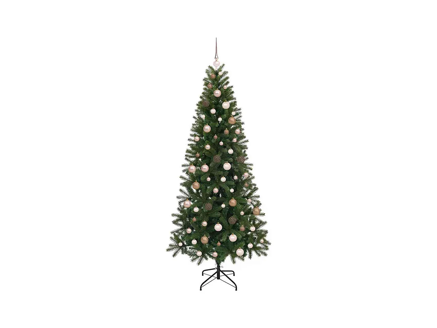 Sapin de Noël artificiel avec 300 LED Vert 210 cm PE et PVC