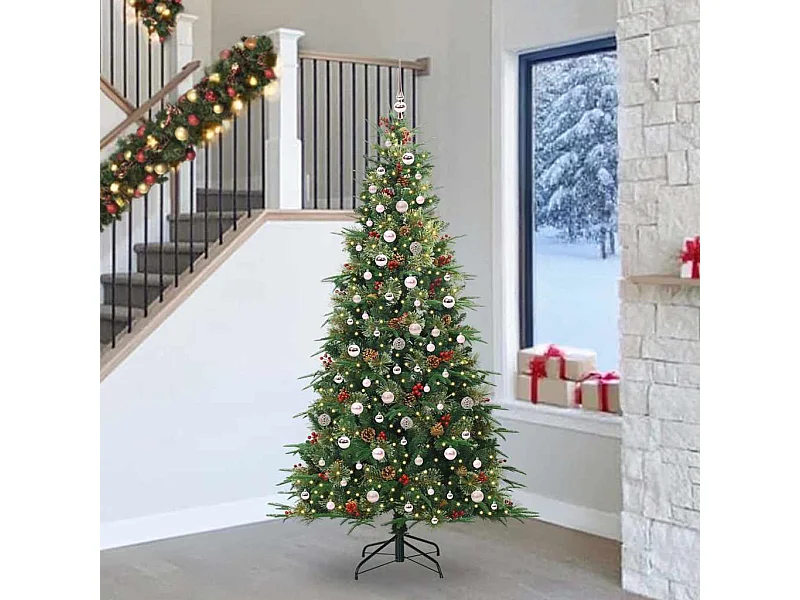 Sapin de Noël Artificiel à Branches Articulées Vert 240 cm