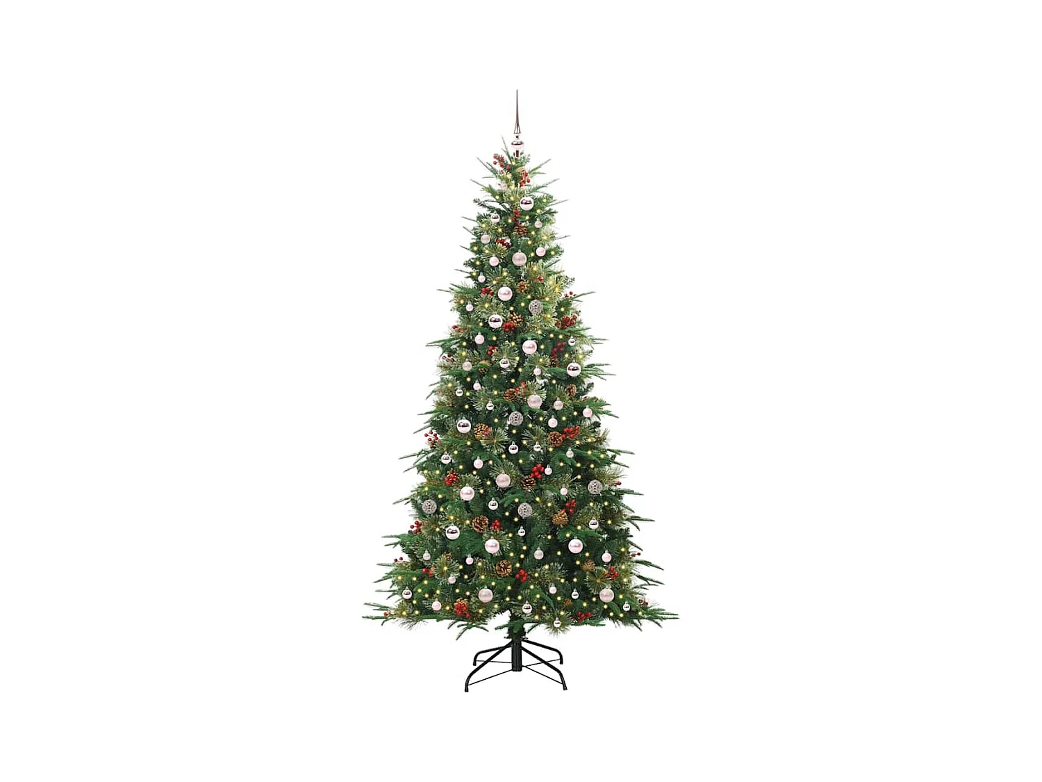 Sapin de Noël Artificiel à Branches Articulées Vert 240 cm