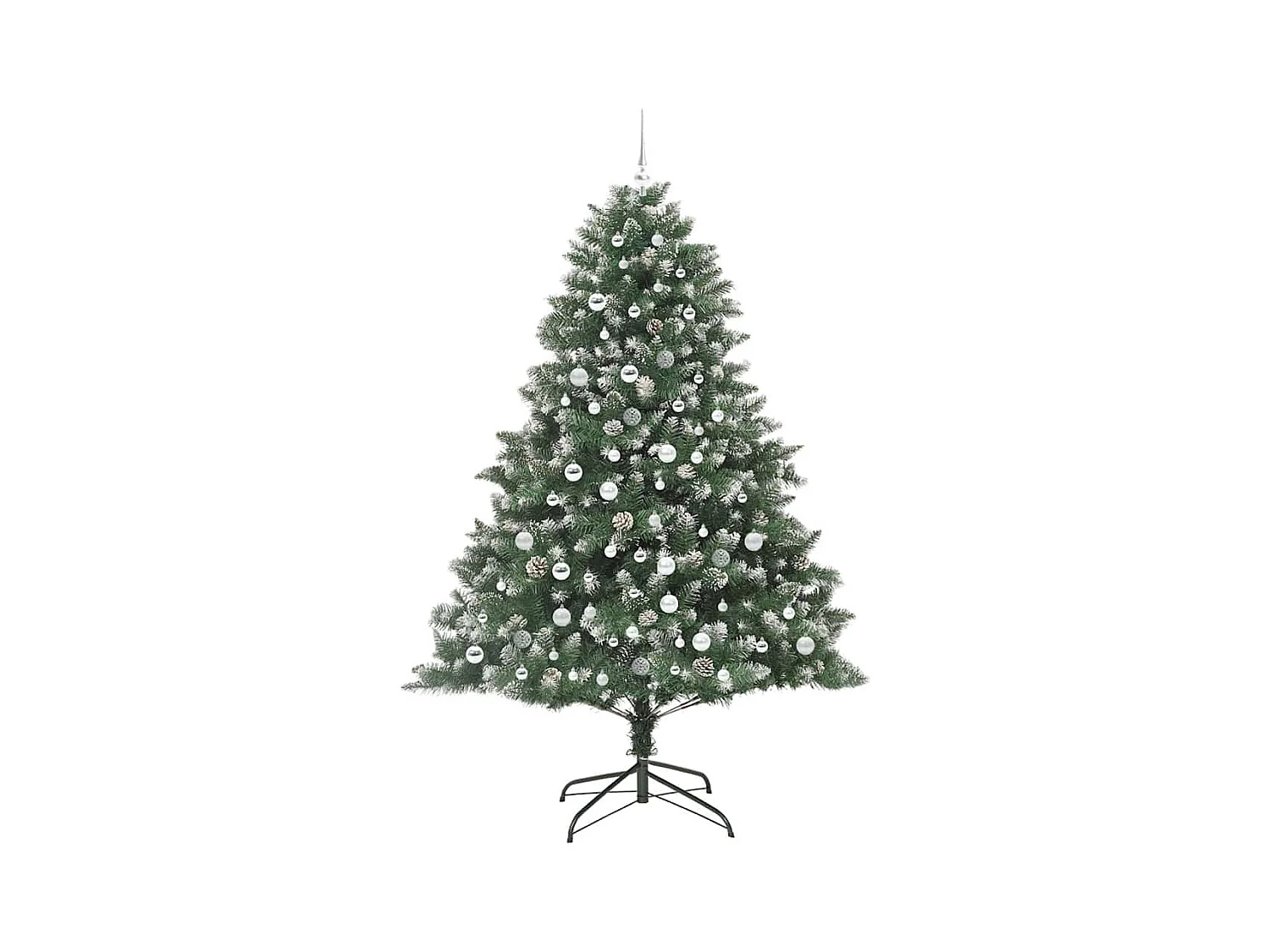 Sapin de Noël artificiel avec 300 LED Vert 140 x 140 x 210 cm