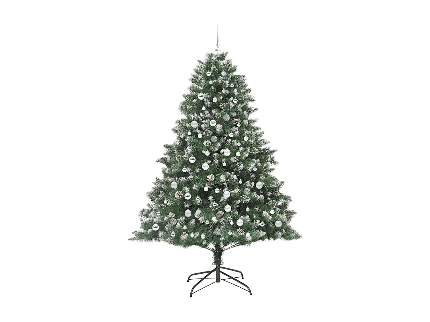 Sapin de Noël artificiel avec 300 LED Vert 140 x 140 x 210 cm