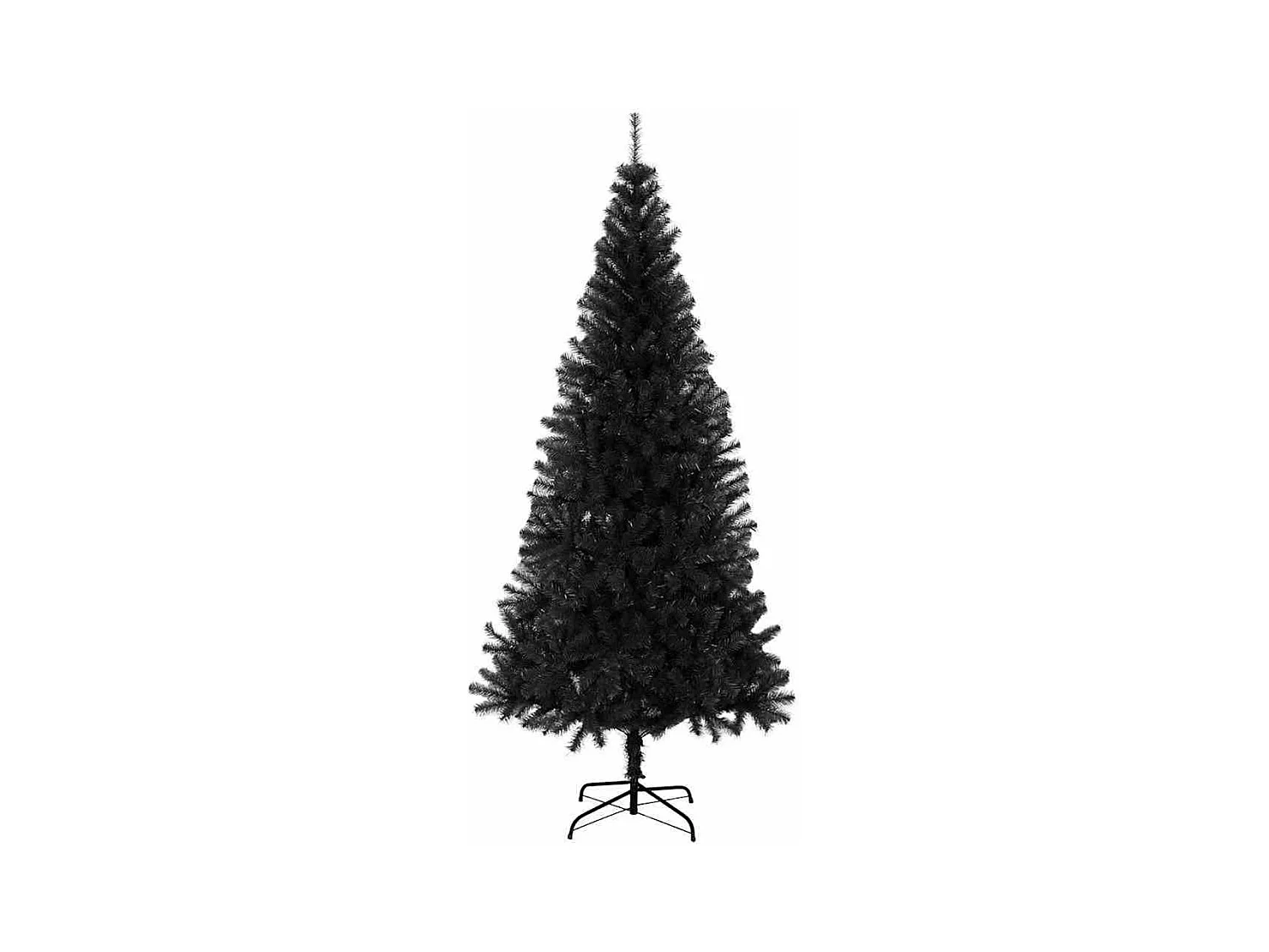 Sapin de Noël avec 300 LED avec support Noir 180 cm PVC