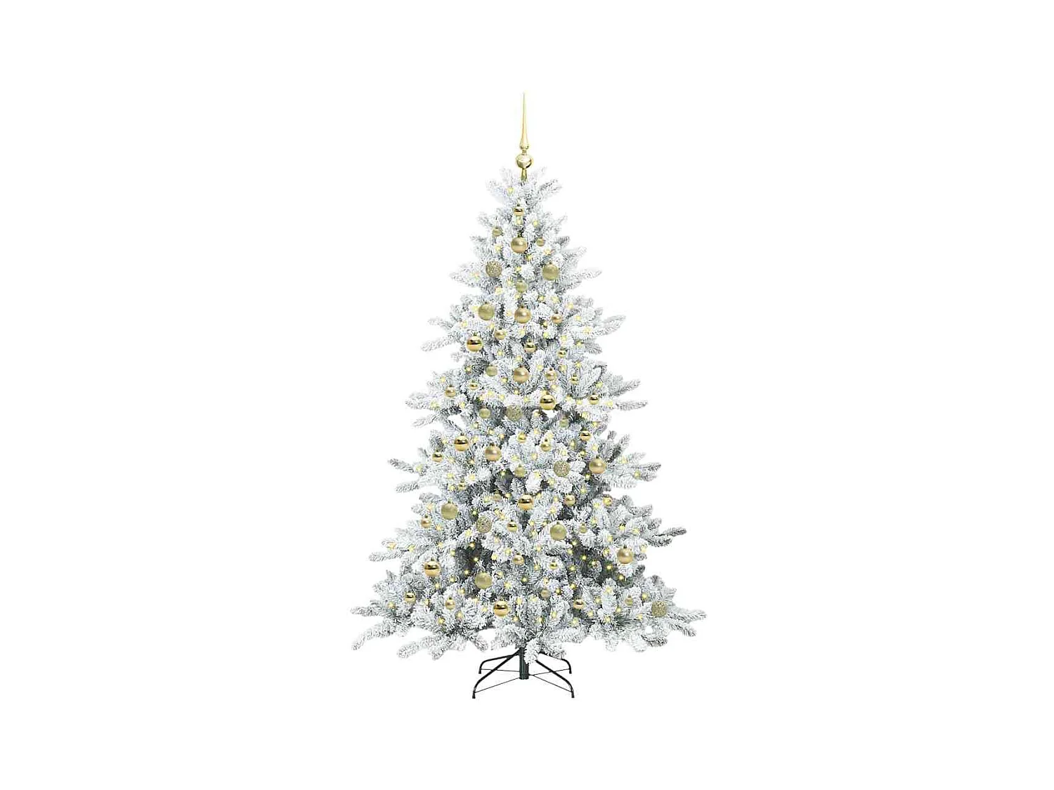 Árbol de Navidad artificial con ramas articuladas 210 cm PVC