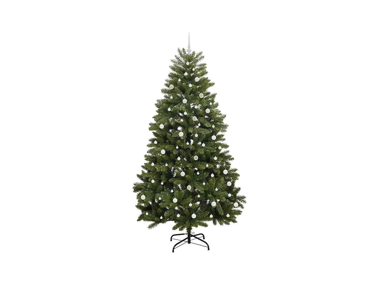Árvore de Natal Artificial Verde 240 cm PVC e Metal