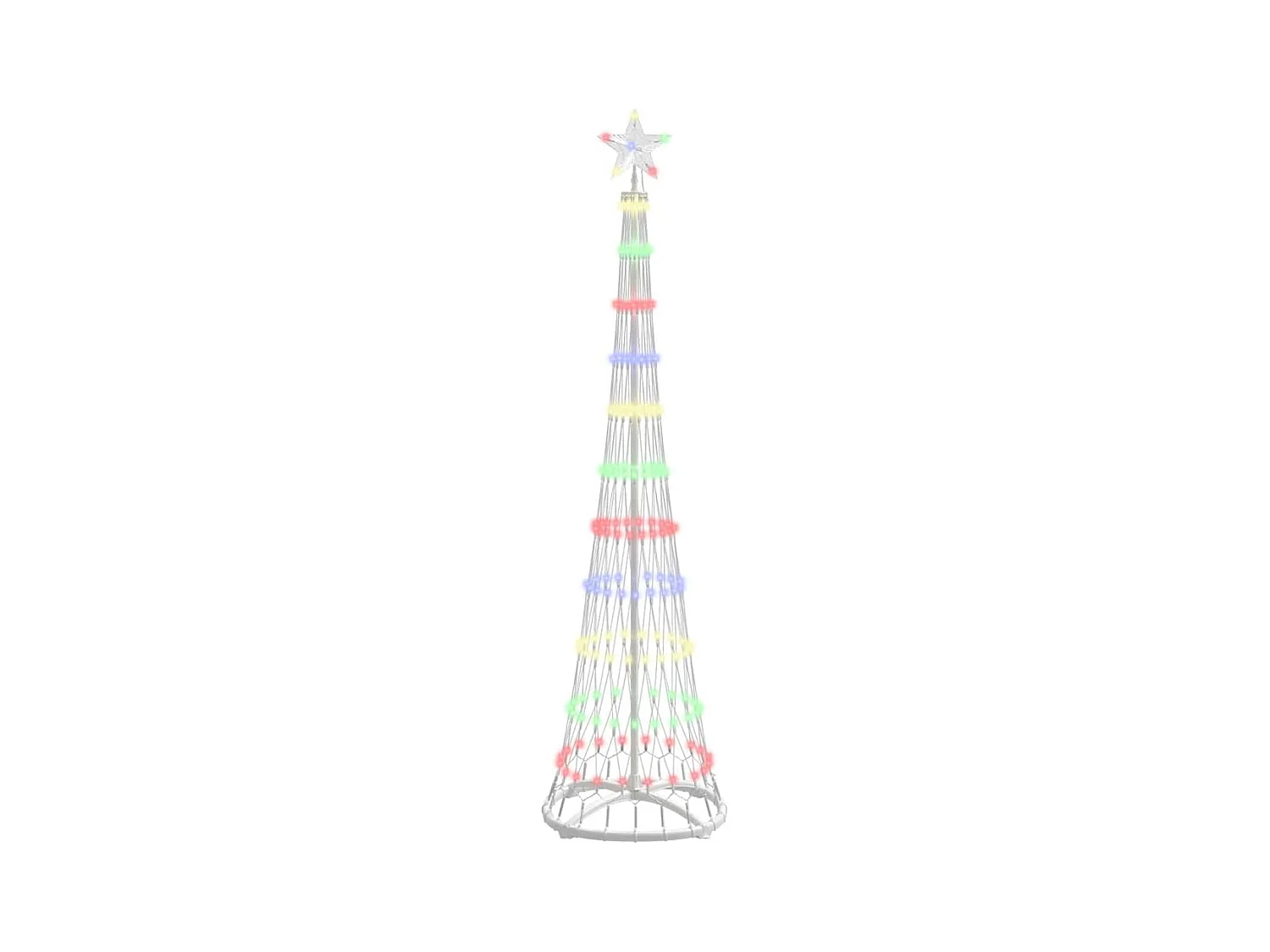 Arbre de Noël LED Multicolore 51 x 51 x 190 cm Métal