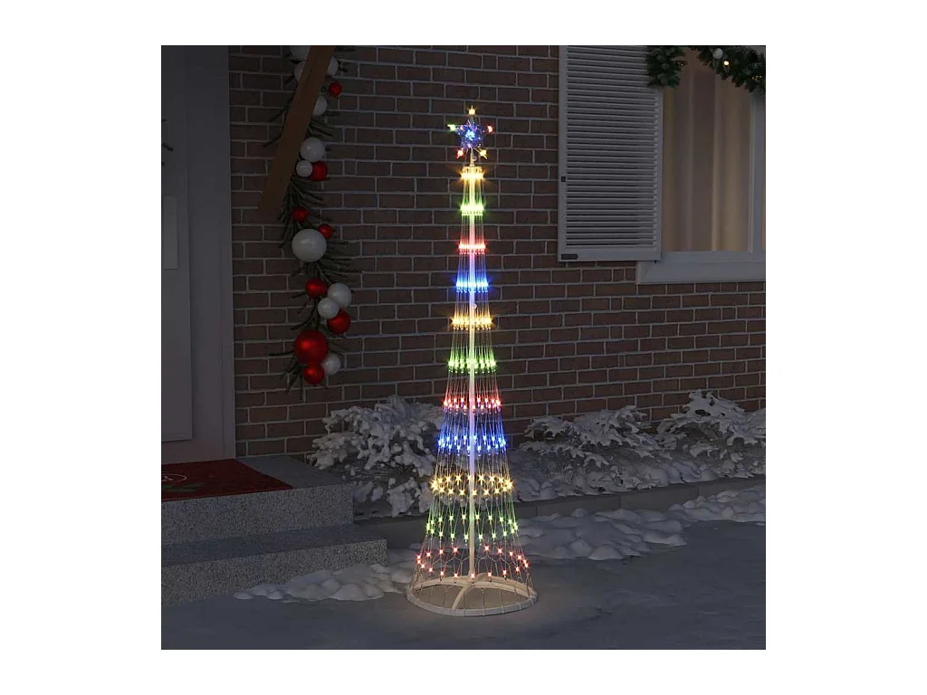 Arbre de Noël LED Multicolore 51 x 51 x 190 cm Métal